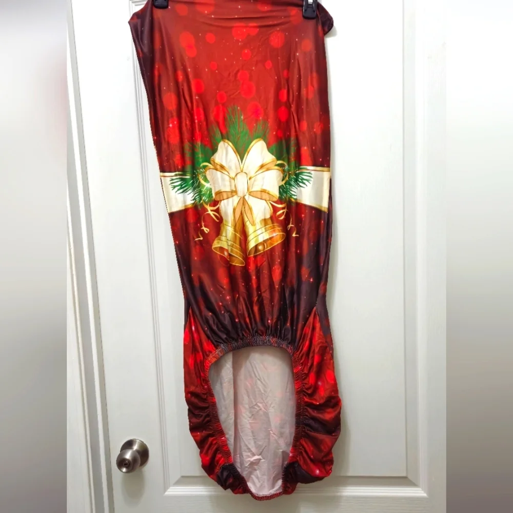 261H902 NNT Festive Red Christmas Chair Covers